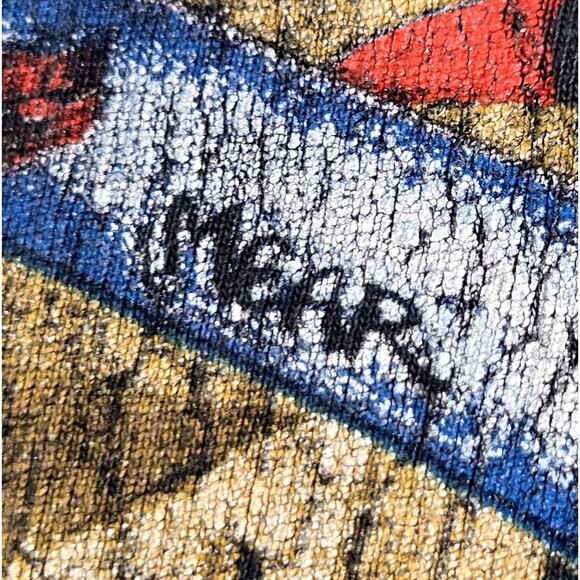 Retro Guns N Roses Shirt XL THRASHED American Flag Skull 2010 Black Frog READ - Picture 5 of 14